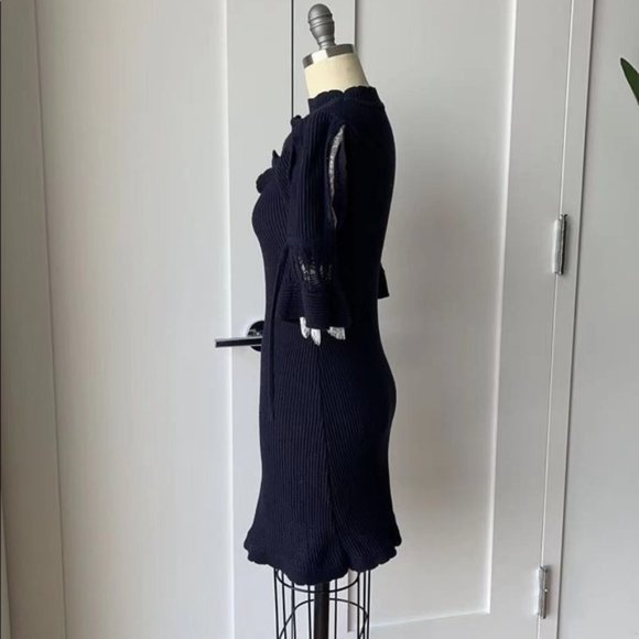 Self Portrait ribbed sweater dress - Picture 3 of 4